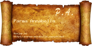 Parma Annabella névjegykártya